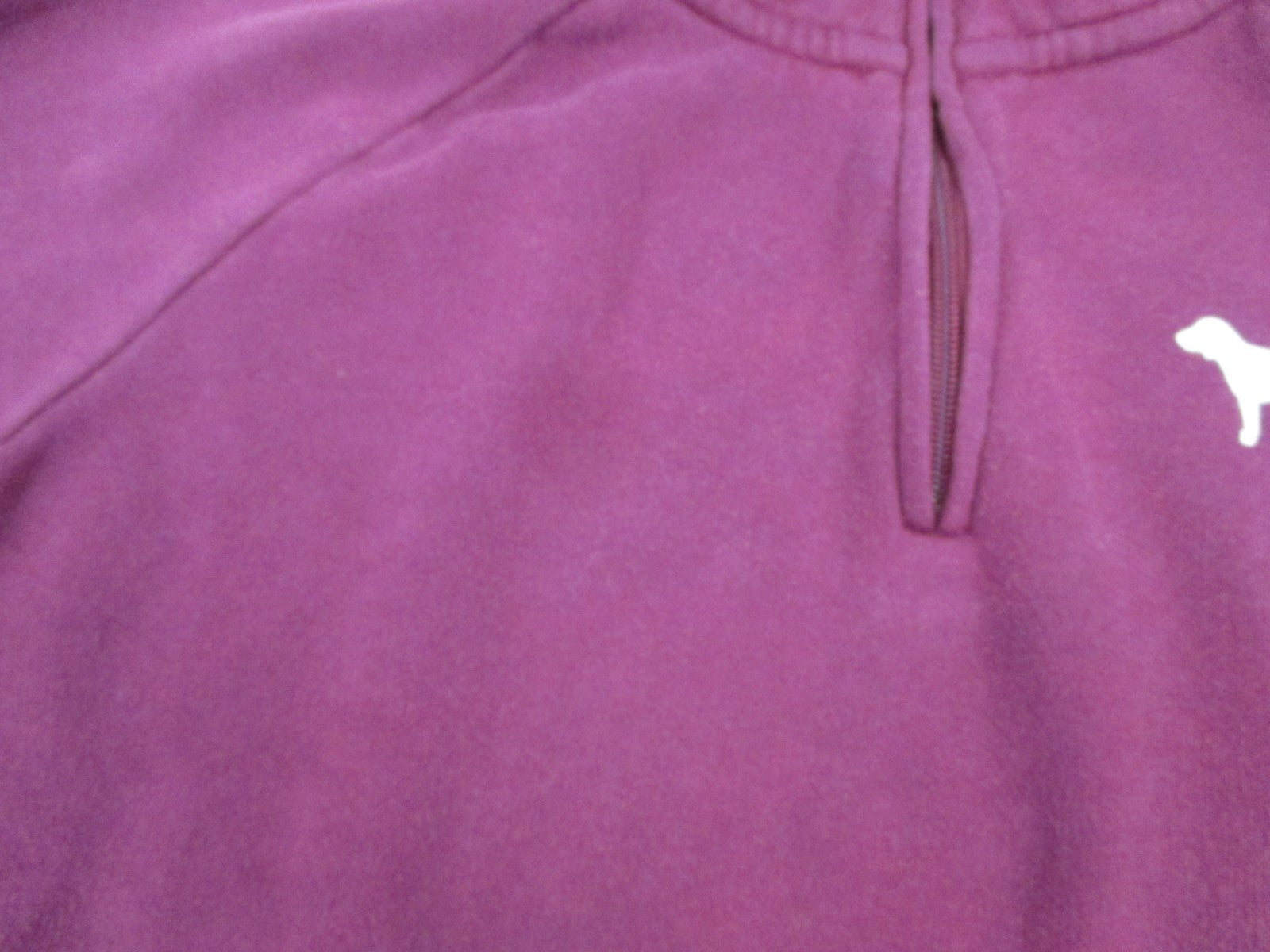 Victoria’s Secret PINK Half Zip Pullover Sweatshirt Maroon Women’s Large