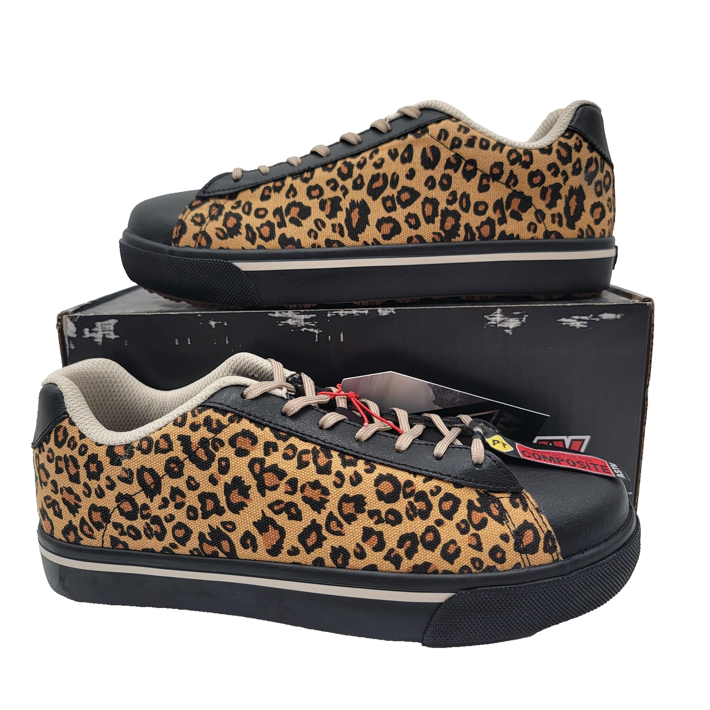 Rocky SR Casuals Women's Leopard Composite Toe Work Shoes