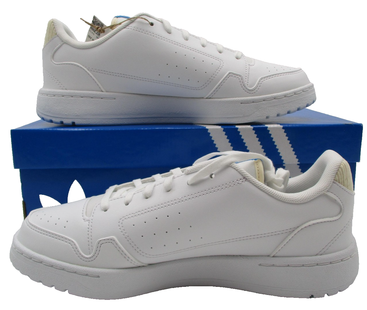 Adidas NY 90 J Shoes Youth Size 6.5 White Blue Low Top Sneakers GZ18751
