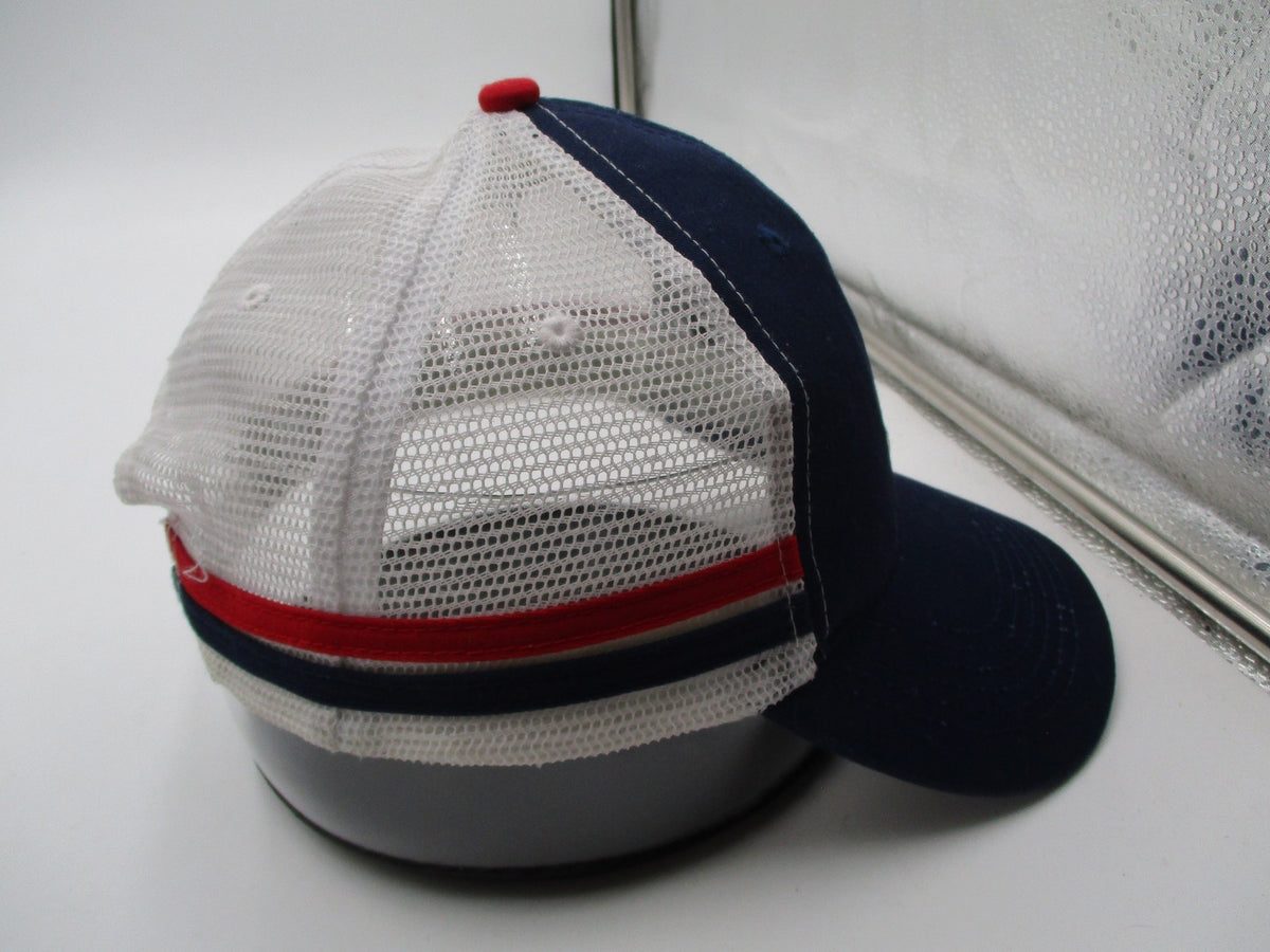 Atlanta Braves Hat Cap Snap Back One Size Blue MLB Baseball Mens Mesh Trucker6