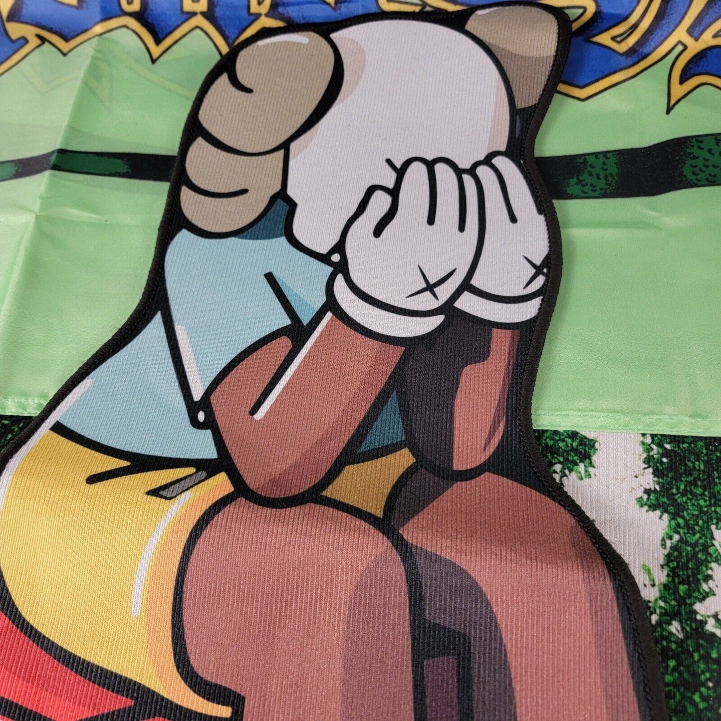 Supreme Kaws Figure Shaped Soft Rug, Sneakerhead, Street Art Carpet, 30"x20"2