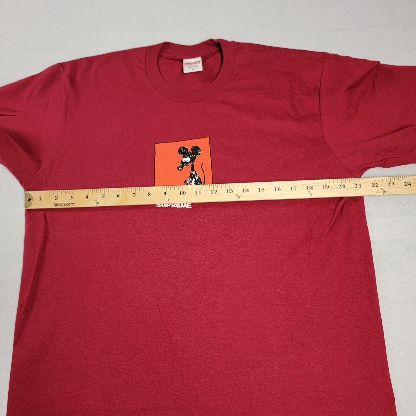 Supreme Red Mouse Tee Sz M