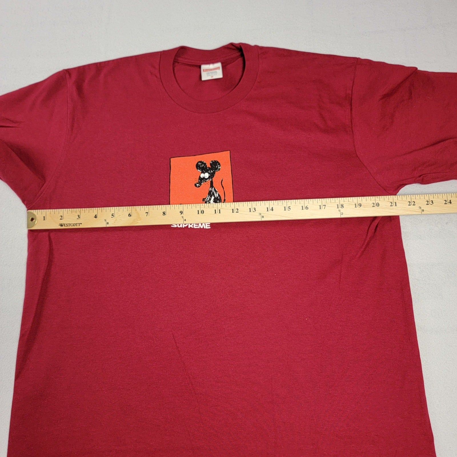 Supreme Red Mouse Tee Sz M