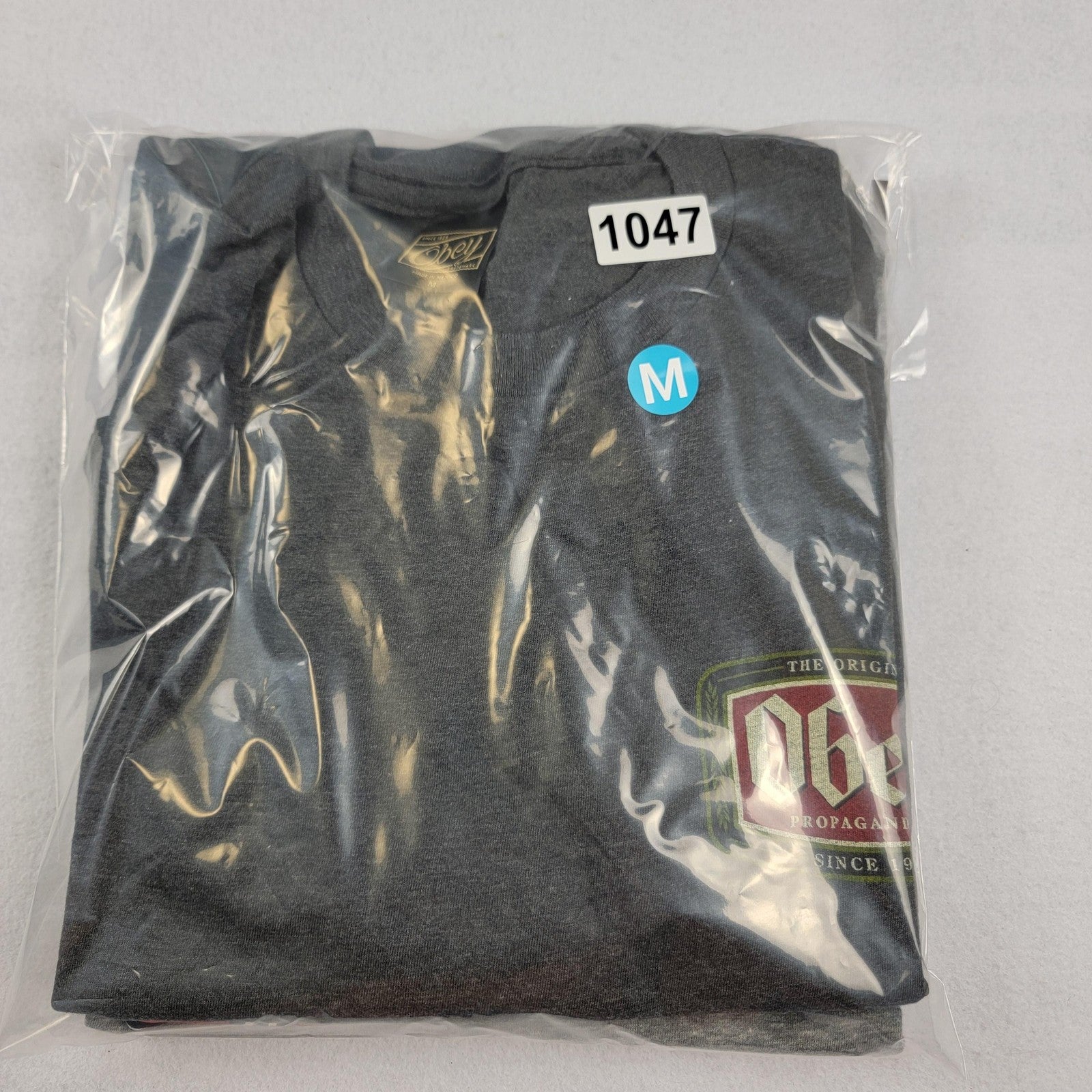 3 pack Bundle Mens Medium Graphic Obey TShirts in Black and Gray + Bonus