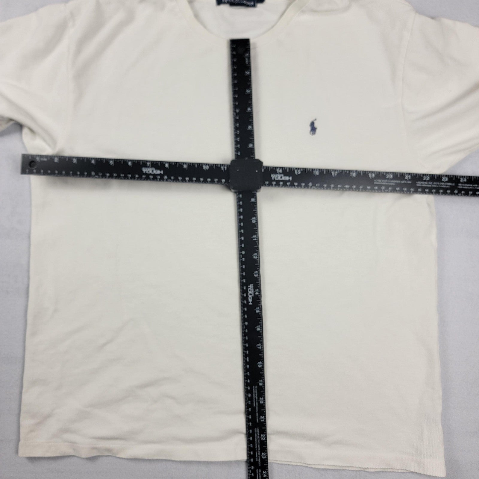 Polo Ralph Lauren Shirt Mens Large White Crewneck Short Sleeve Casual