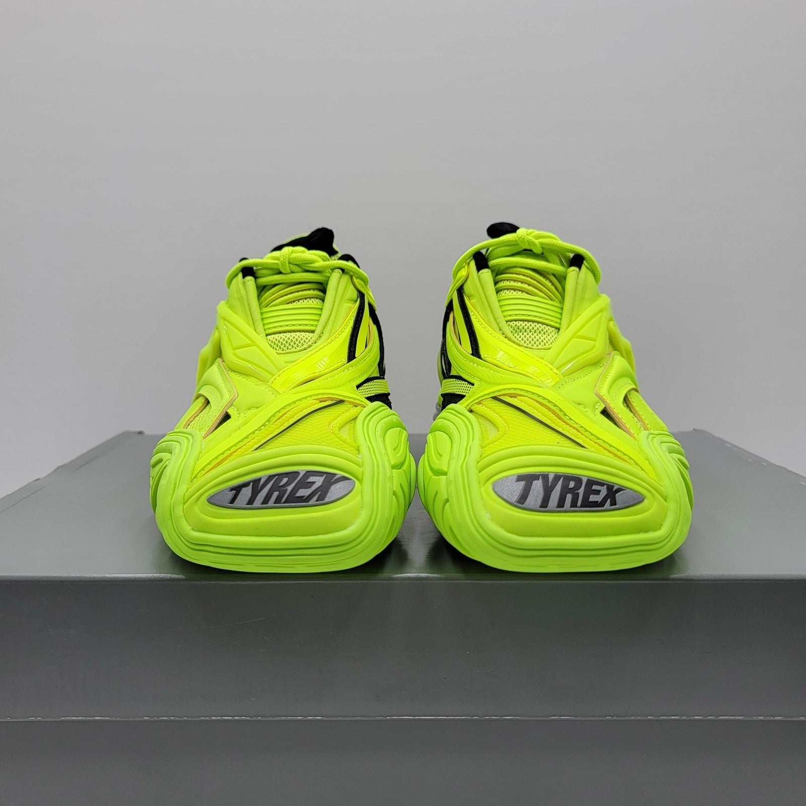Balenciaga Women's Tyrex Fluo Yellow Sneakers  Size 72