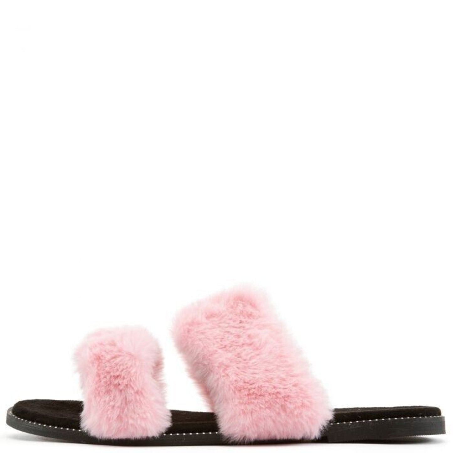 Lilianas MINXX1 2-Band Fur Sandals Women's Pink NWOB