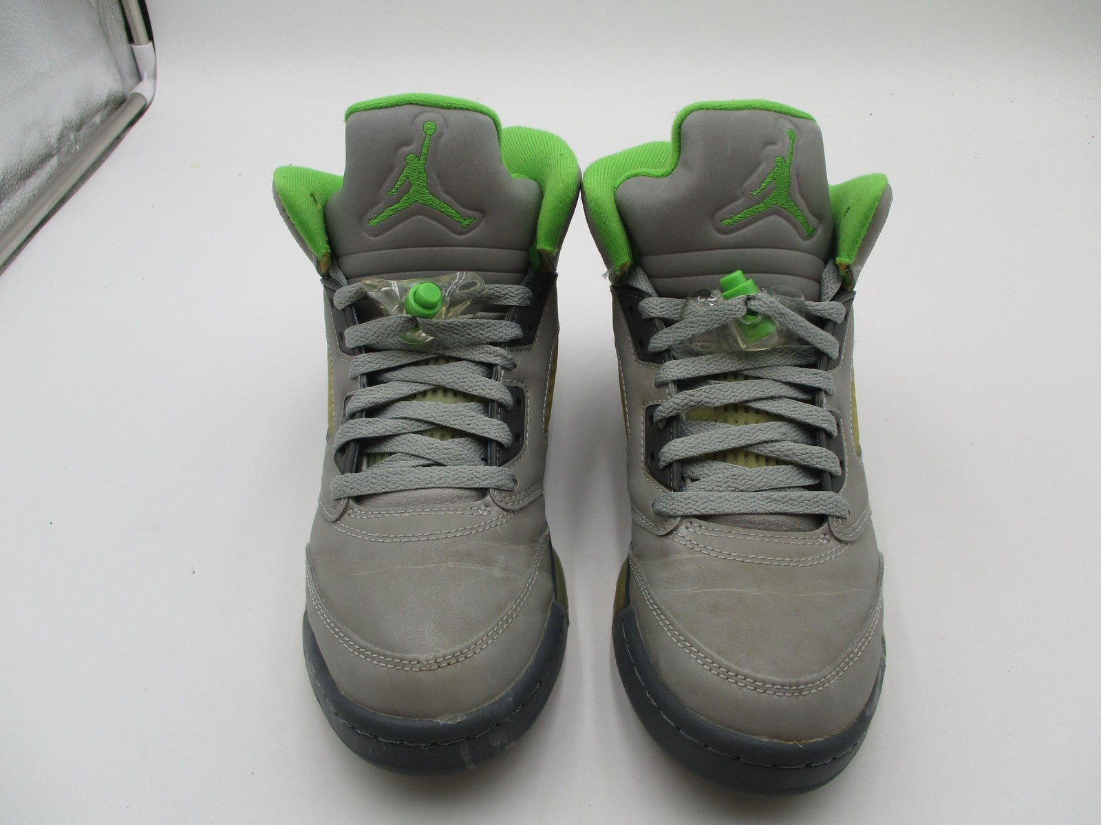 Nike Air Jordan 5 Retro Green Bean Shoes Youth Size 7Y Gray Volt GS DQ3734-0035