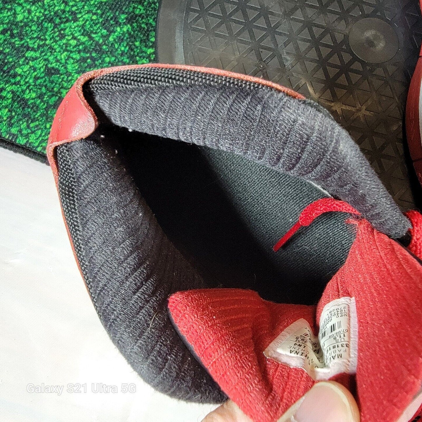 NIKE Air Jordan Old School 2 Size 11.5 Bred Toe Red and Black RARE6