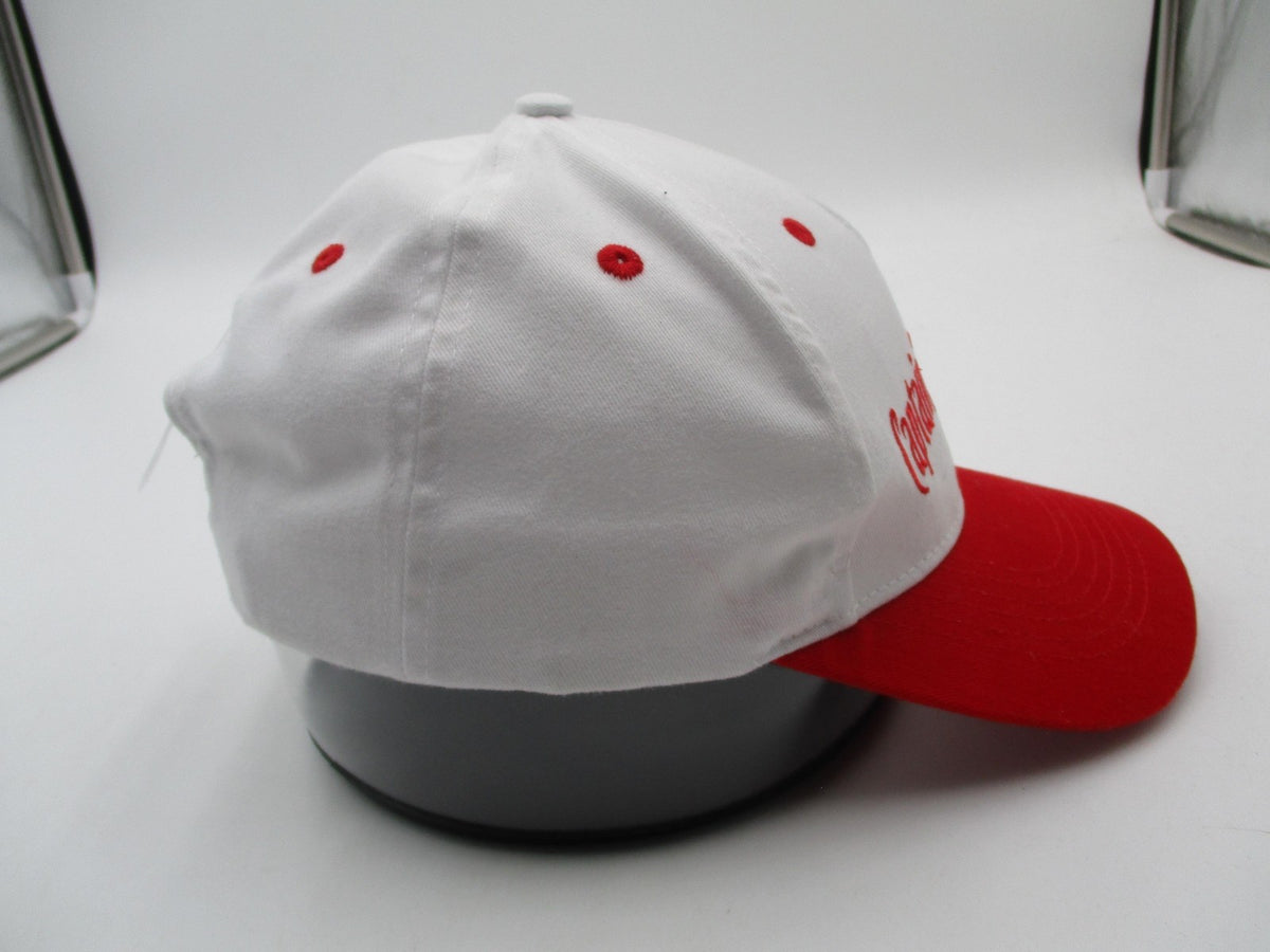 Captain Morgan White Red Adjustable Snapback Hat One Size Rum Distillery Cap7