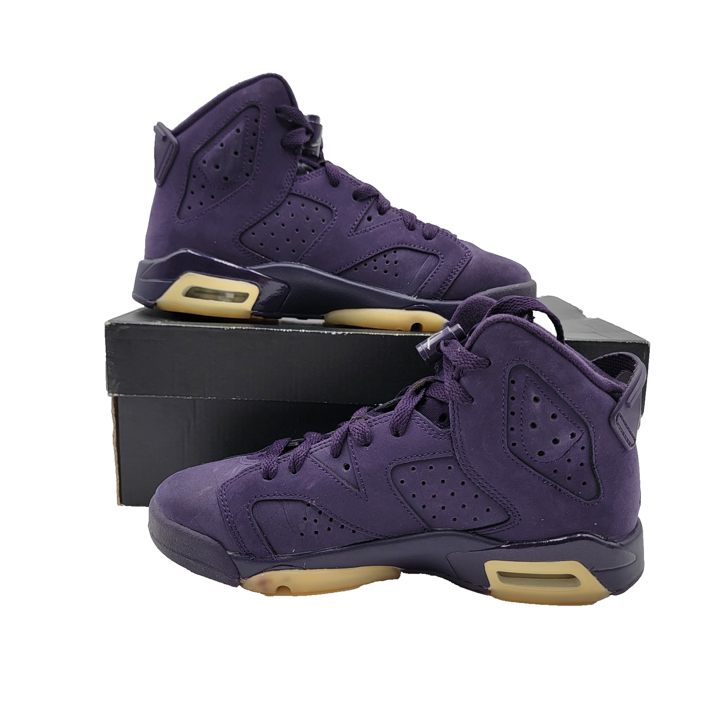 Air Jordan 6 Retro GS Purple Dynasty 4Y OG Box Lace Locks Preowned 2016 Girls VG1