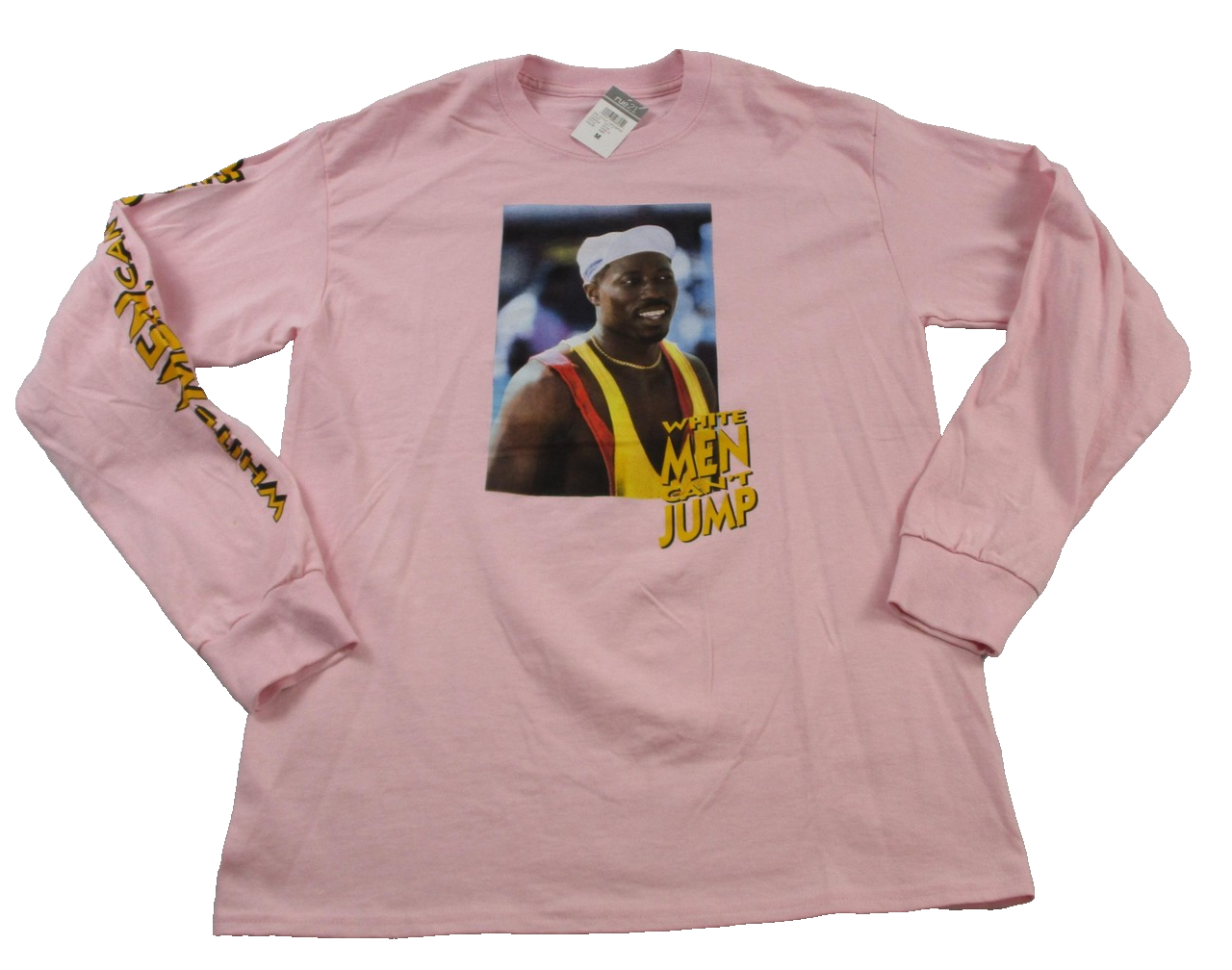 Rue21 Shirt Teens Medium Pink White Men Can't Jump Long Sleeve 134713480