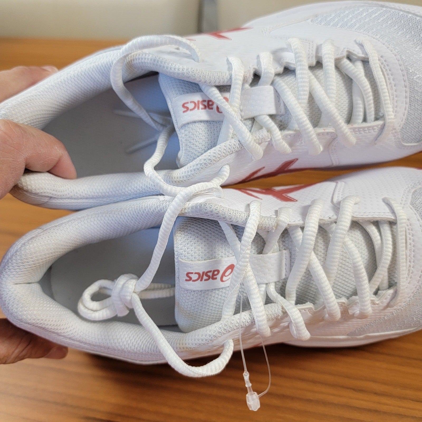 ASICS Wmns Gel Dedicate 8 'White Light Garnet' Sz 10.5 1042A237 1007