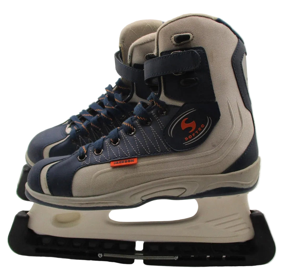 Jackson Softec Recreational Ice Skates Size 9 Blue Lace Comfort Soft Senior0