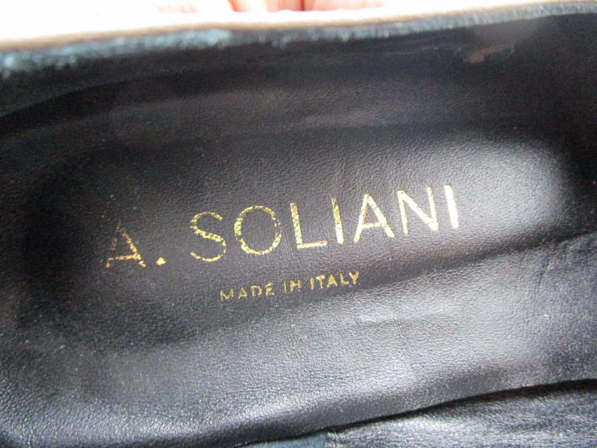 A. Soliani Shoes Womens Size 8 Brown Leather Horsebit Loafers Made In Italy9