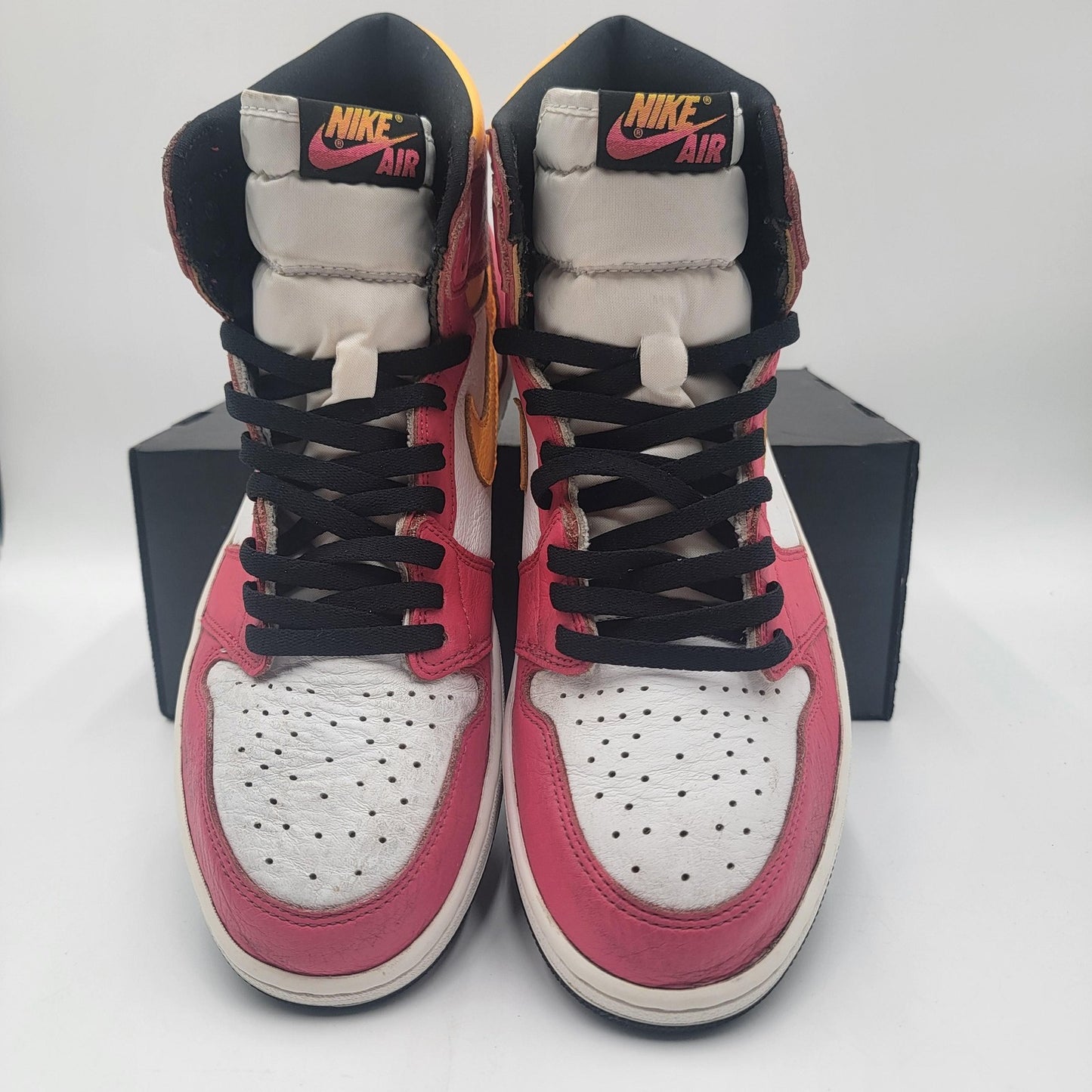 Nike Air Jordan 1 Retro High OG Shoes Mens Sz 13 Light Fusion Red 555088603 1A62