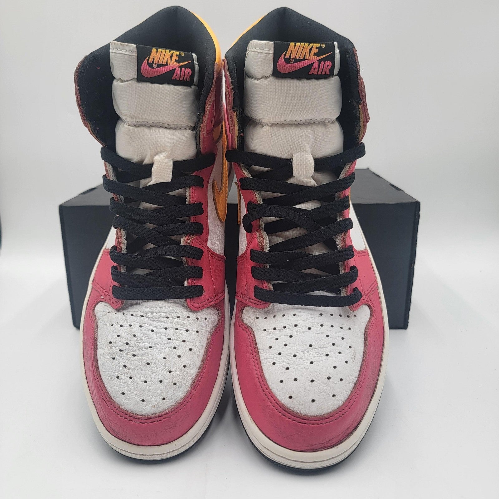 Nike Air Jordan 1 Retro High OG Shoes Mens Sz 13 Light Fusion Red 555088603 1A62