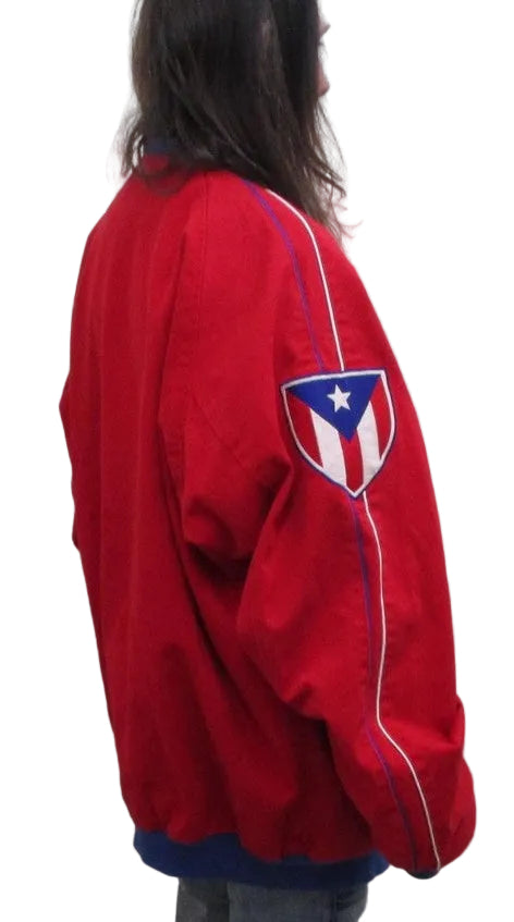 Puerto Rico Jacket Mens 5XL Red Baseball Stall & Dean Satin Snap Front14