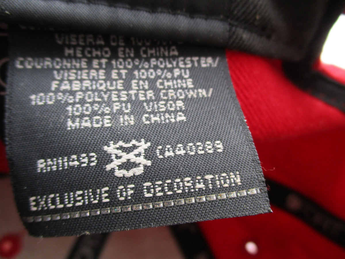 Chicago Bulls Hat Cap Strap Back One Size Red NBA Basketball Mens New Era18