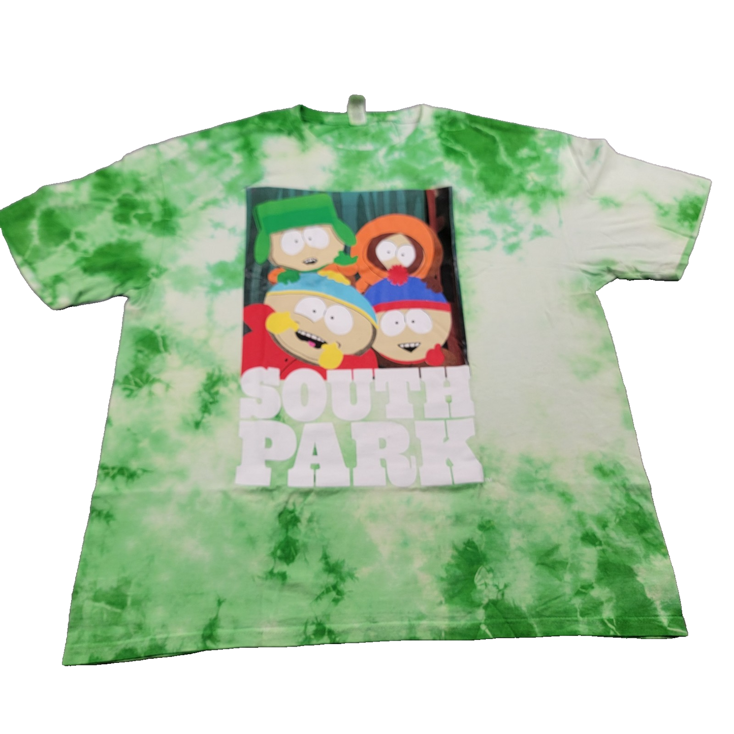 South Park Green TieDye TShirt 2XL  Brand New!0