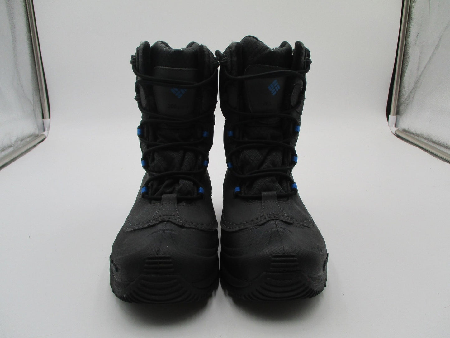 Columbia Omni-Heat Snow Boots Kids Size 3 Black Waterproof Insulated 17725610111