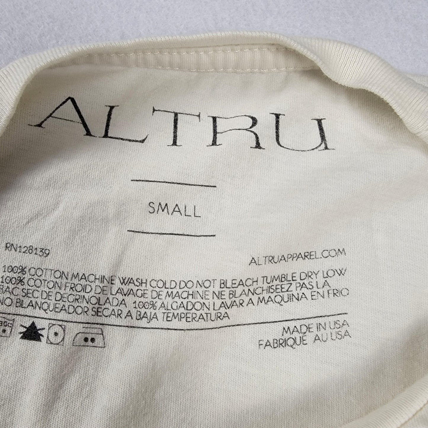 Altru Shirt Unisex Small White Van Gogh Sunglasses Tee Graphic Artist