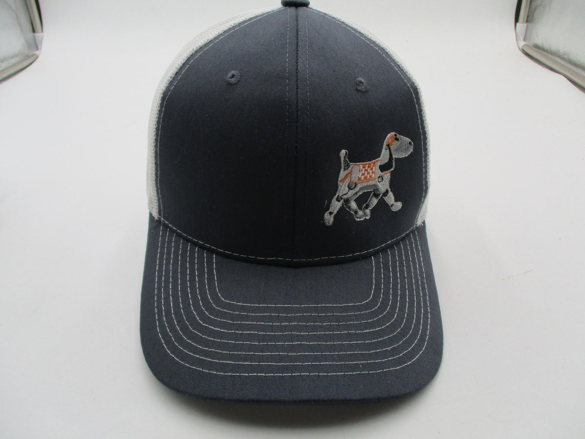 Cobra Hat Cap Snap Back Mens One Size Gray White Dog Graphic Trucker Mesh0