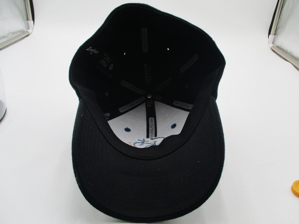 Saints Hat Cap Fitted Mens Small Blue Zephyr Stretch Fit Embroidered Script10