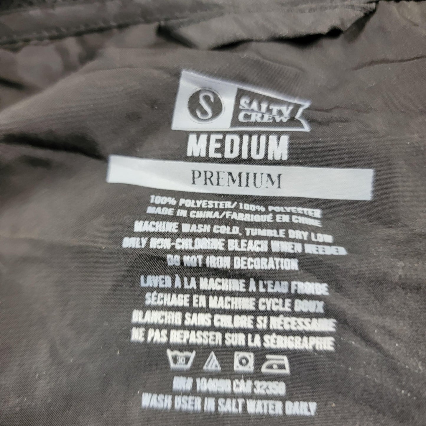 2 Pack Bundle Salty Crew Jacket Mens Medium Hooded Windbreaker Lightweight