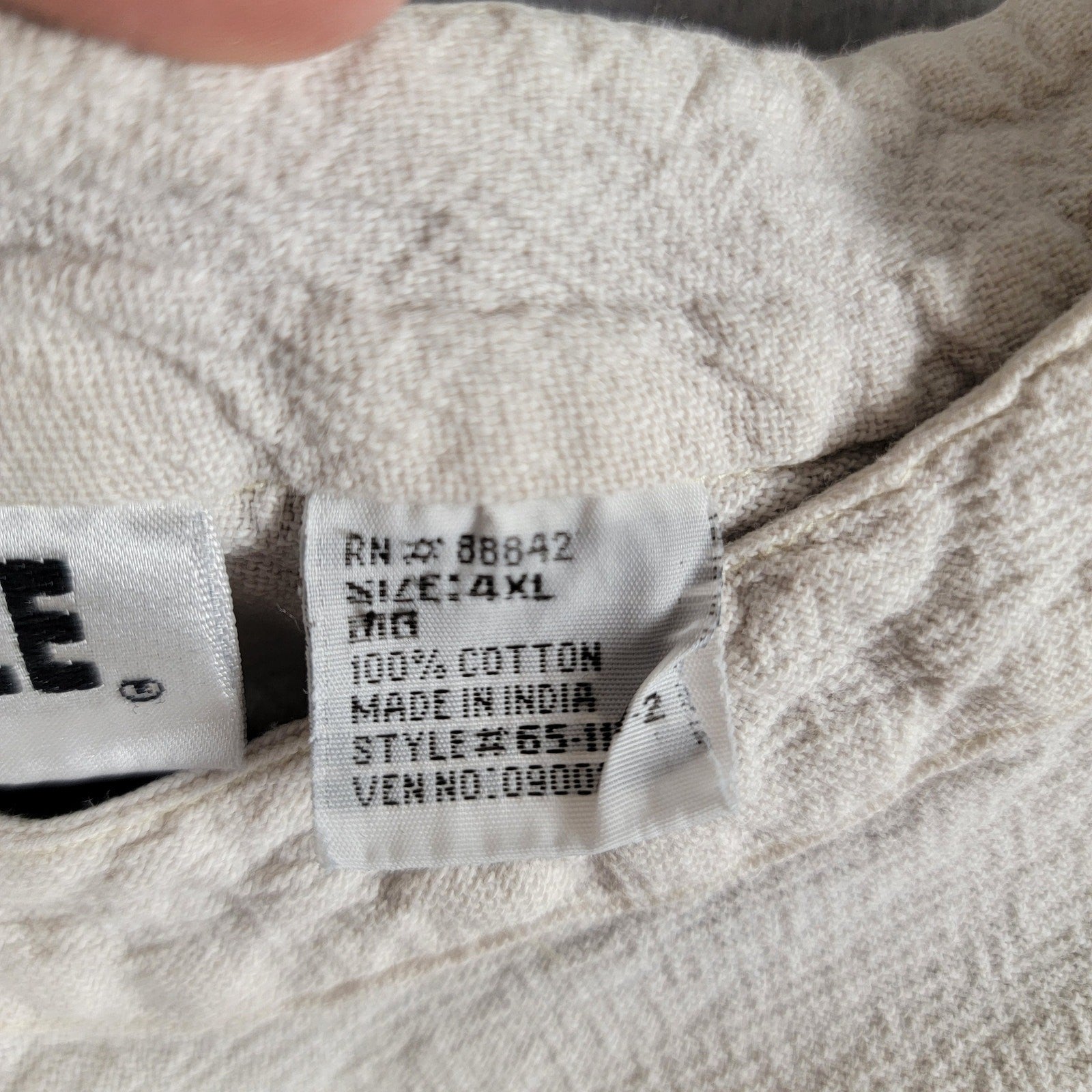 King Size Mens Shirt 100% Cotton Sz 4XL