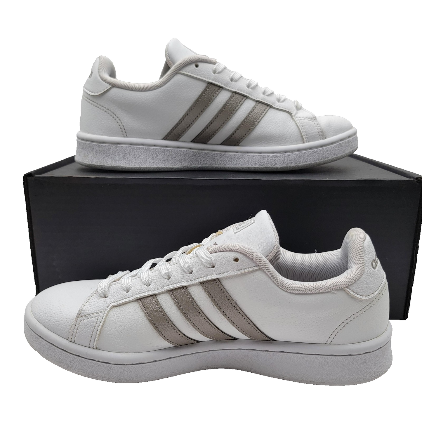 Wmns Adidas Grand Court Shoes Size 8 Cloudfoam Comfort F36485 Sneakers