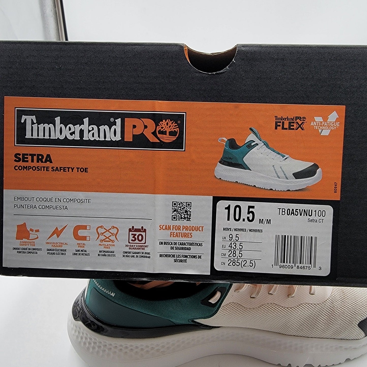 Timberland Pro Setra Composite Toe Teal/White Sz 10.5M TB0A5VNU100 13