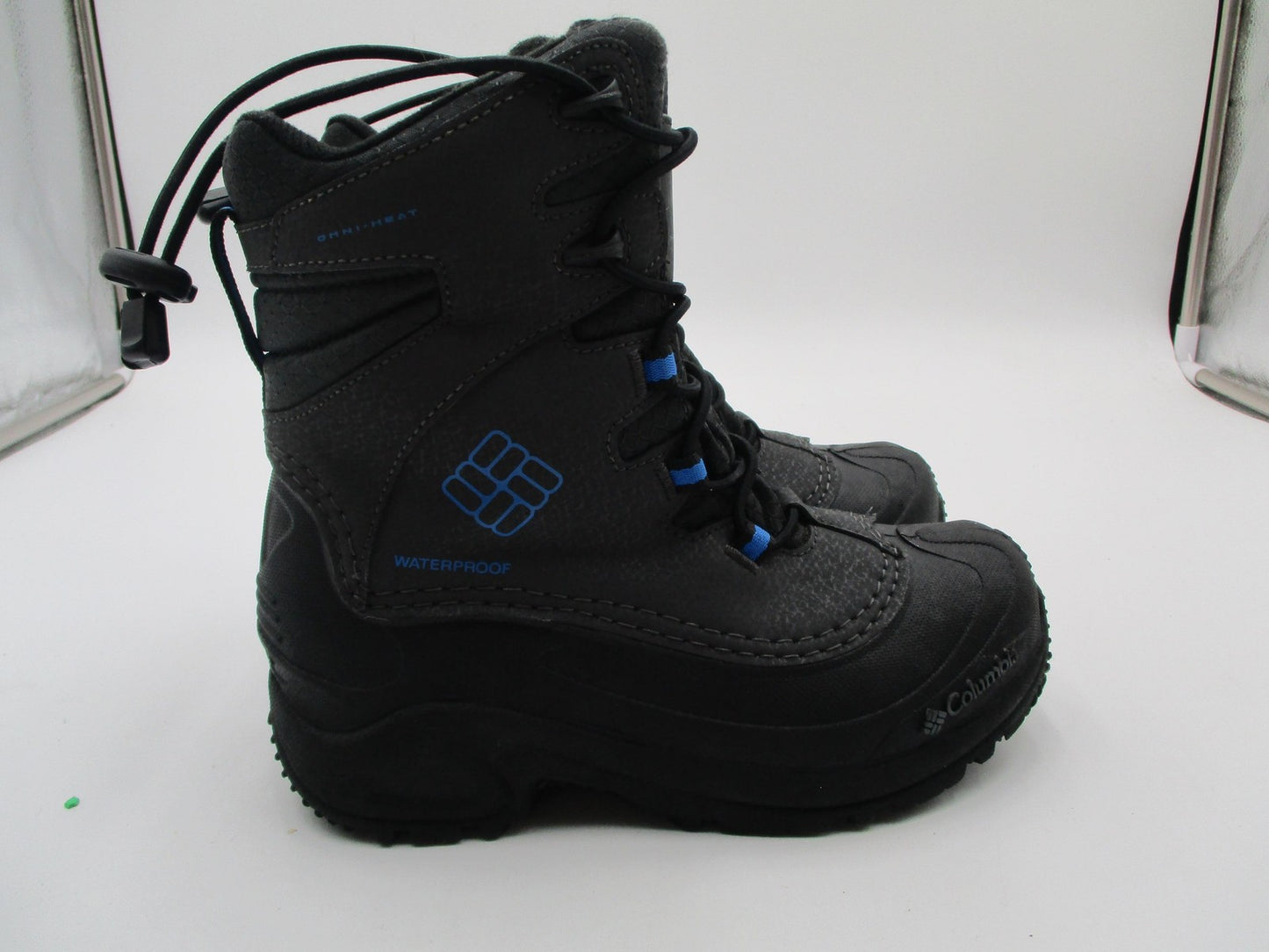 Columbia Omni-Heat Snow Boots Kids Size 3 Black Waterproof Insulated 17725610115