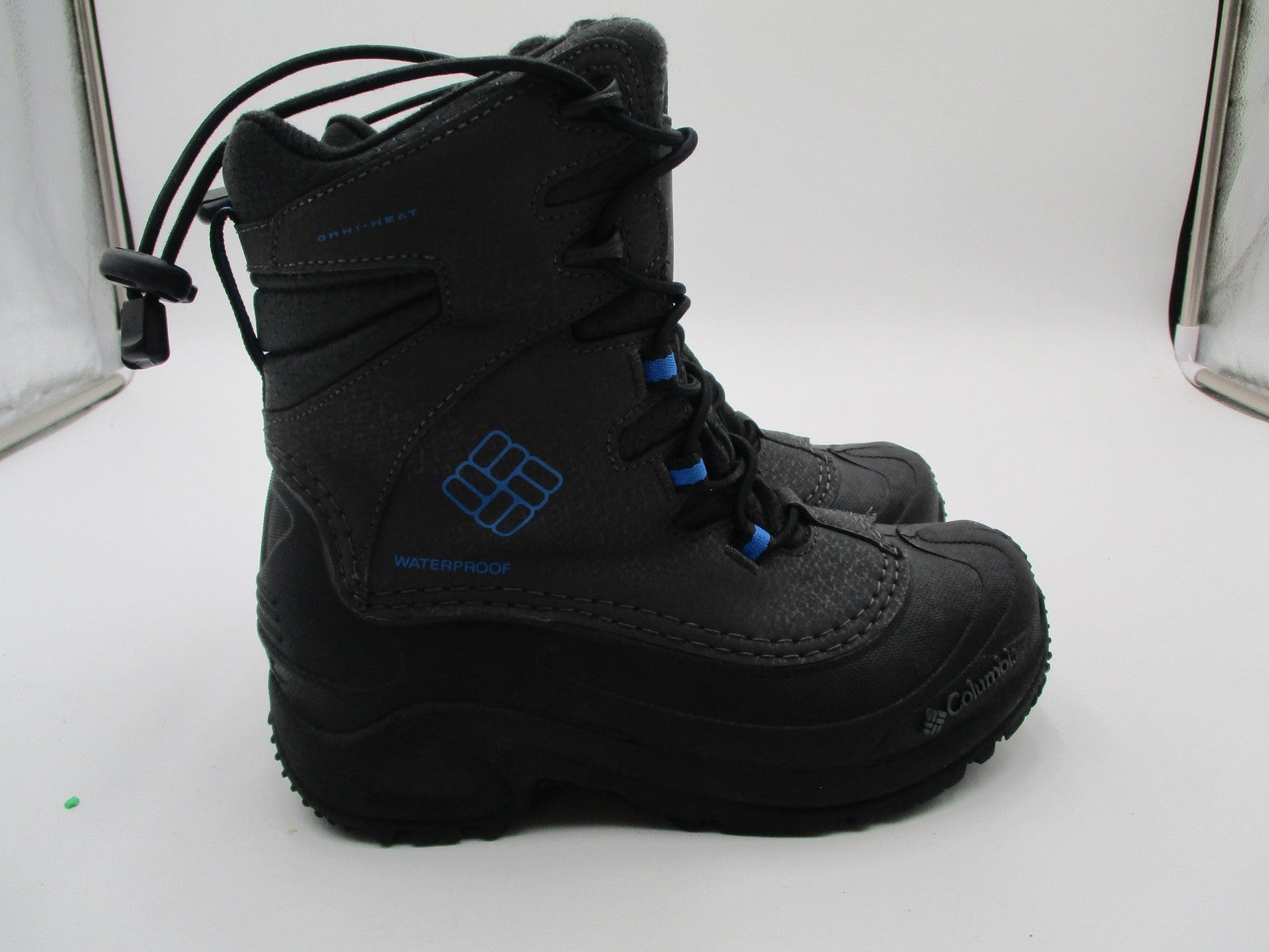 Columbia Omni-Heat Snow Boots Kids Size 3 Black Waterproof Insulated 17725610115