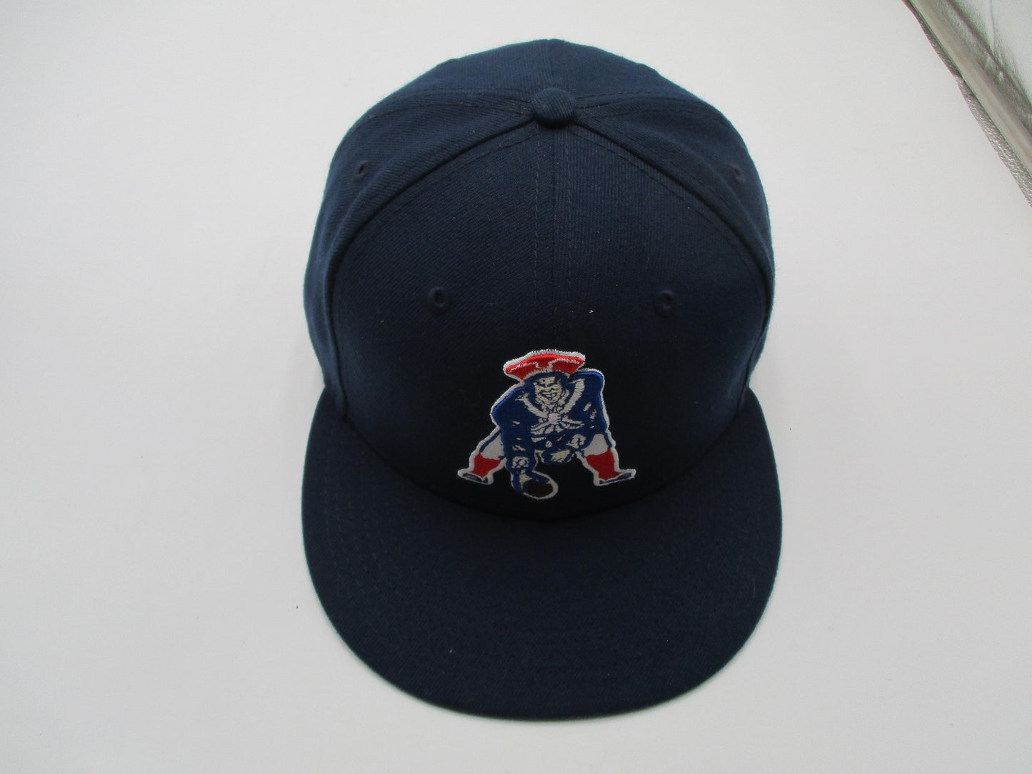 New England Patriots Hat Cap Fitted Mens 7 1/2 Blue NFL Football 59FIFTY New Era2