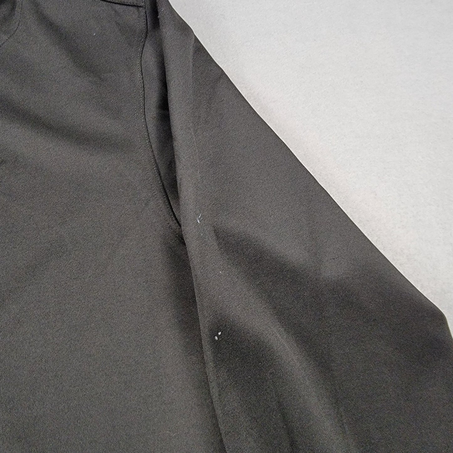 CRISP Black Performance Hoodie Large Stretch Pullover Minor Flaw Polyblend