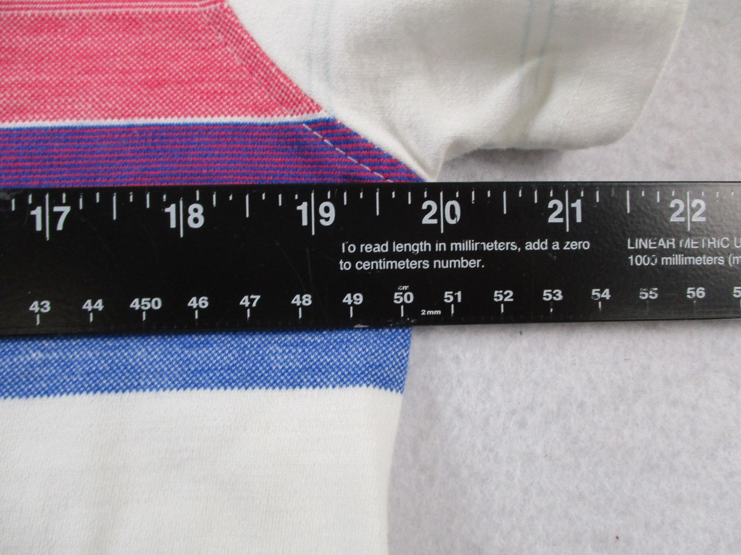Original Penguin Polo Shirt Mens Large White Heritage Slim Fit Chest Stripe 16238