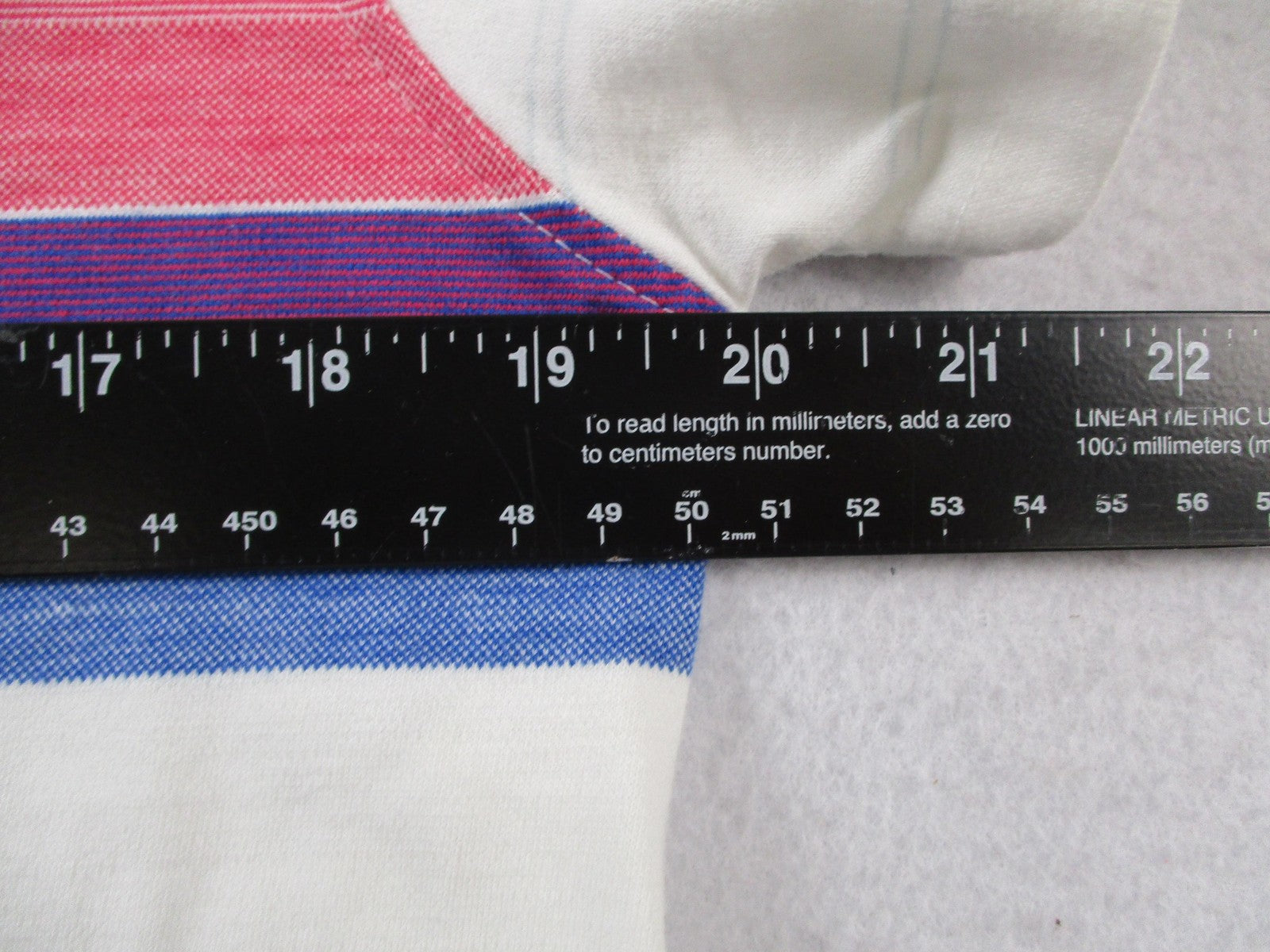 Original Penguin Polo Shirt Mens Large White Heritage Slim Fit Chest Stripe 16238