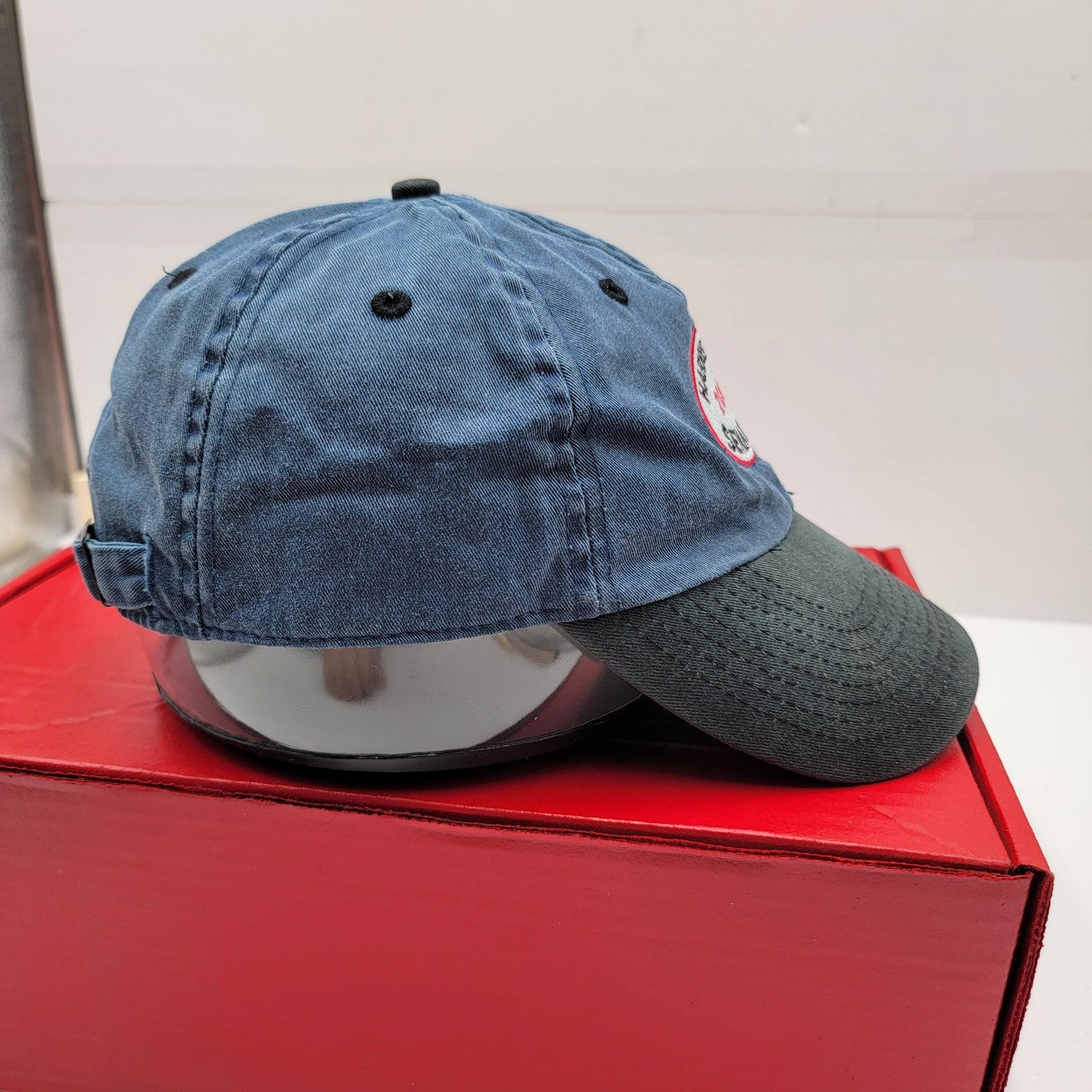 Vintage Harrisburg Senators Hat Cap Strap Back Blue Gray MILB Baseball Mens 20025