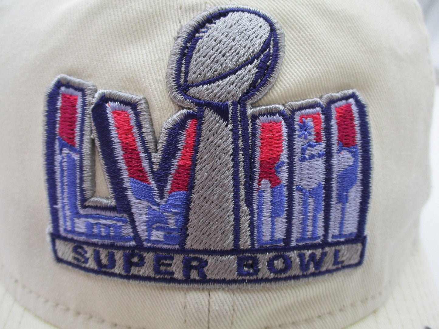 Super Bowl LVIII Hat Cap Strap Back One Size Beige NFL Football New Era Mens NWT2