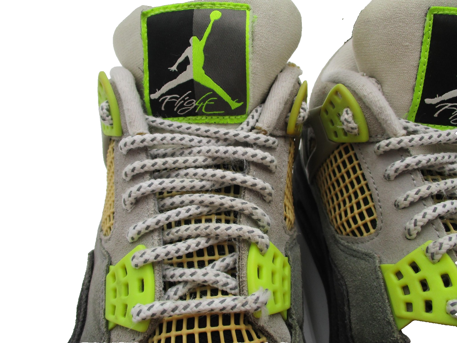 Jordan Air Jordan 4 Retro SE Shoes Mens Size 8 Gray Volt Neon 95 CT5342007 1U29