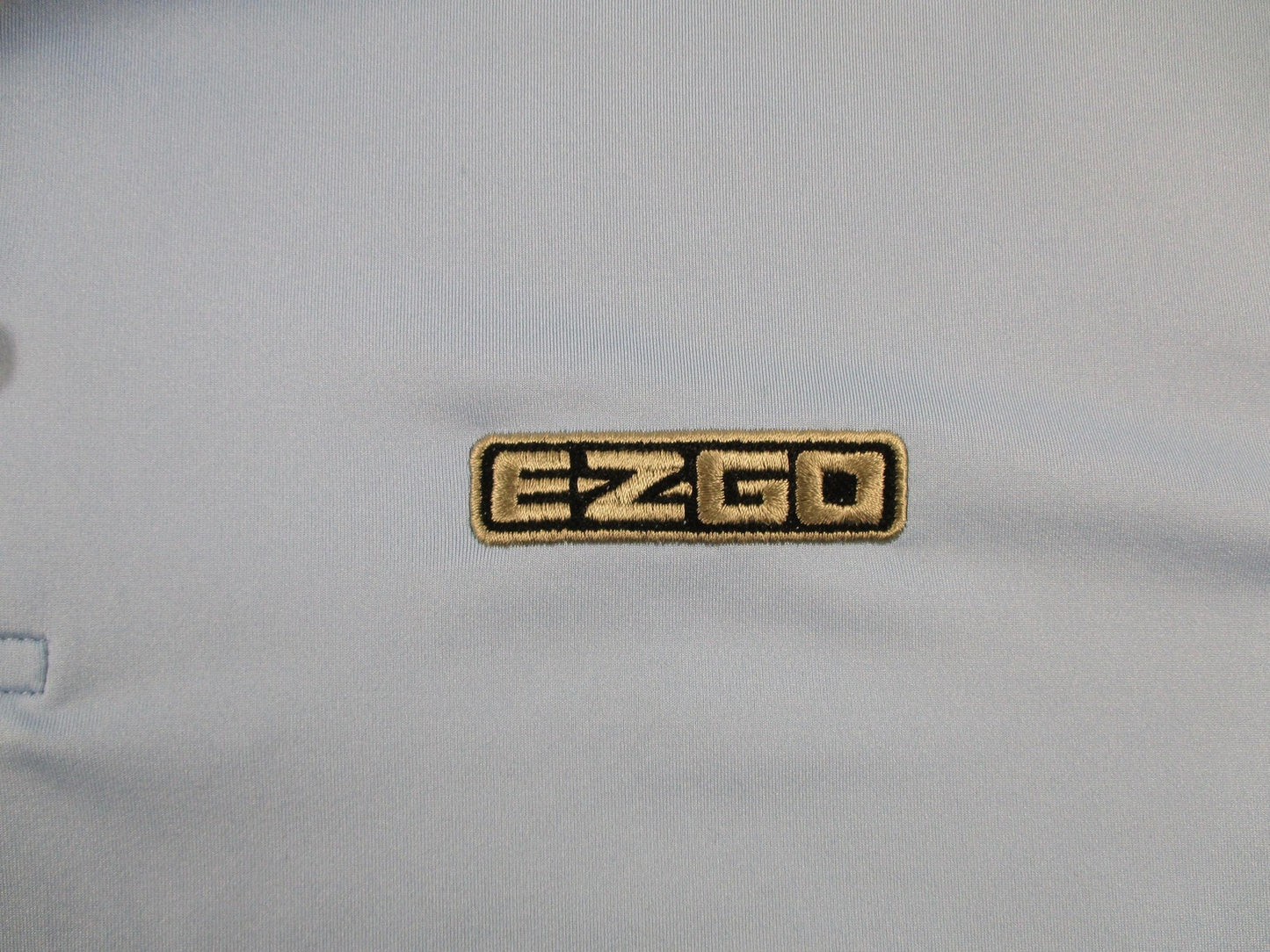 Peter Millar Polo Shirt Mens XL Blue EZGO Logo Performance Stretch Golf 17042