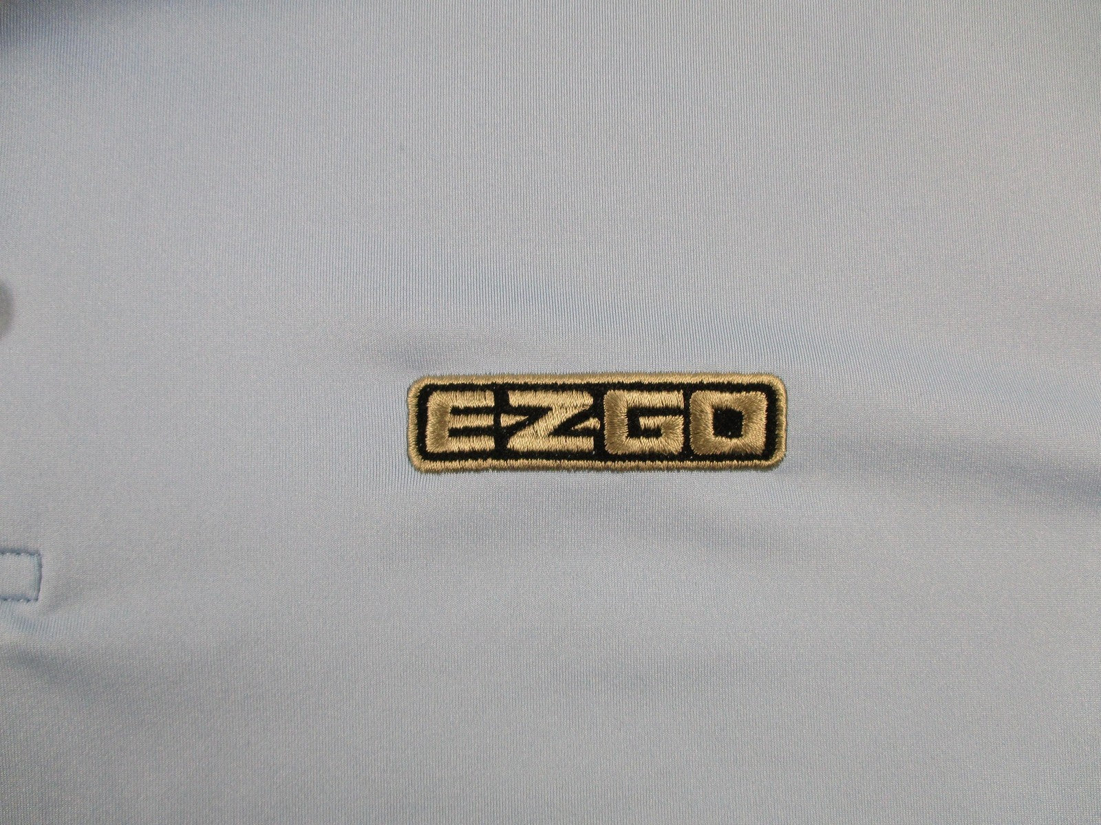 Peter Millar Polo Shirt Mens XL Blue EZGO Logo Performance Stretch Golf 17042