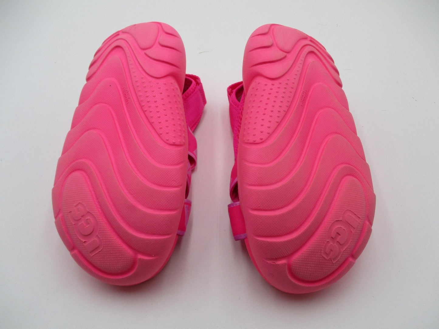 UGG Shoes Womens Size 6 Pink Logo Strappy Platform Wedge Sport Sandals 11100909
