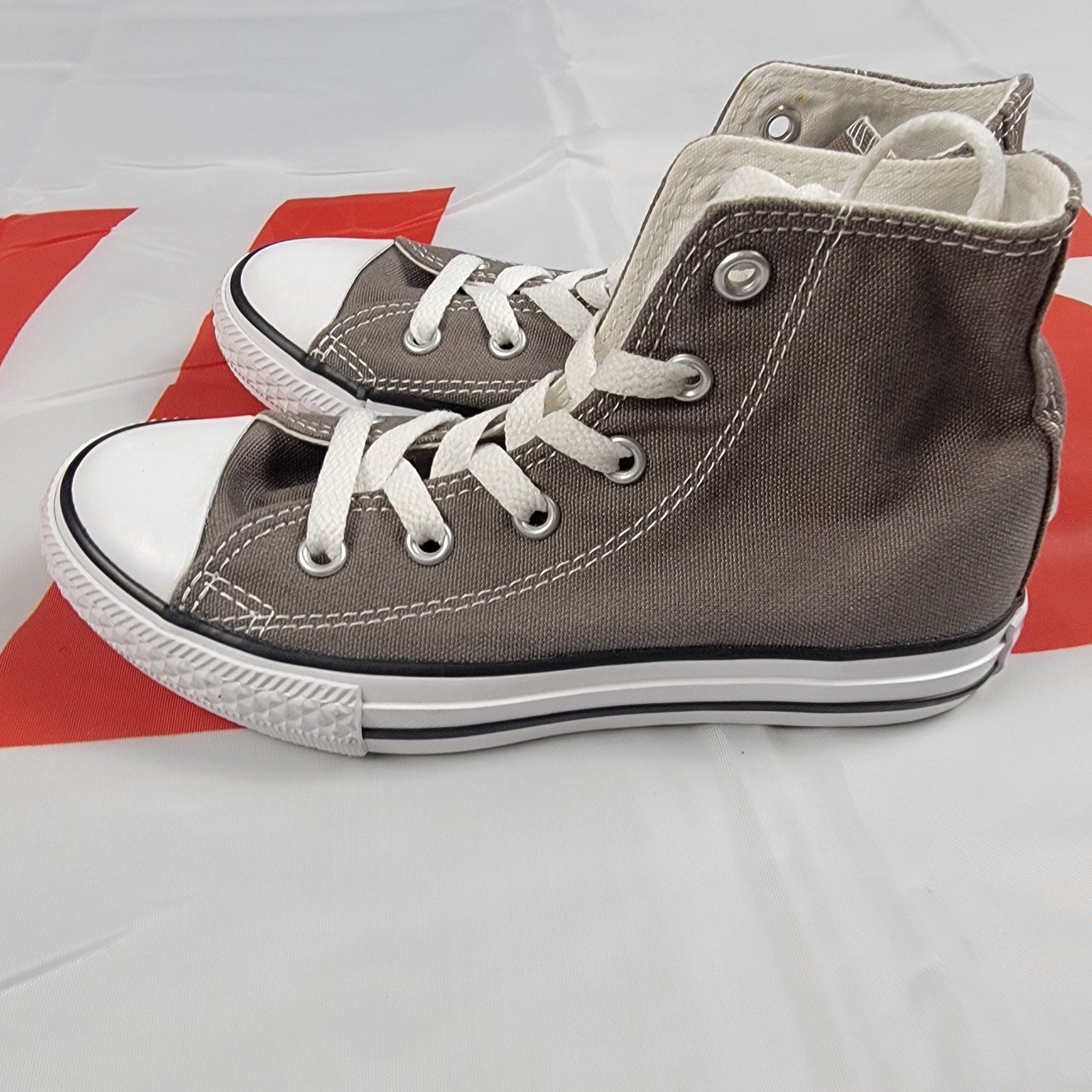Converse CTAS Hi Canvas Charcoal Youth Sz 13 3J793C