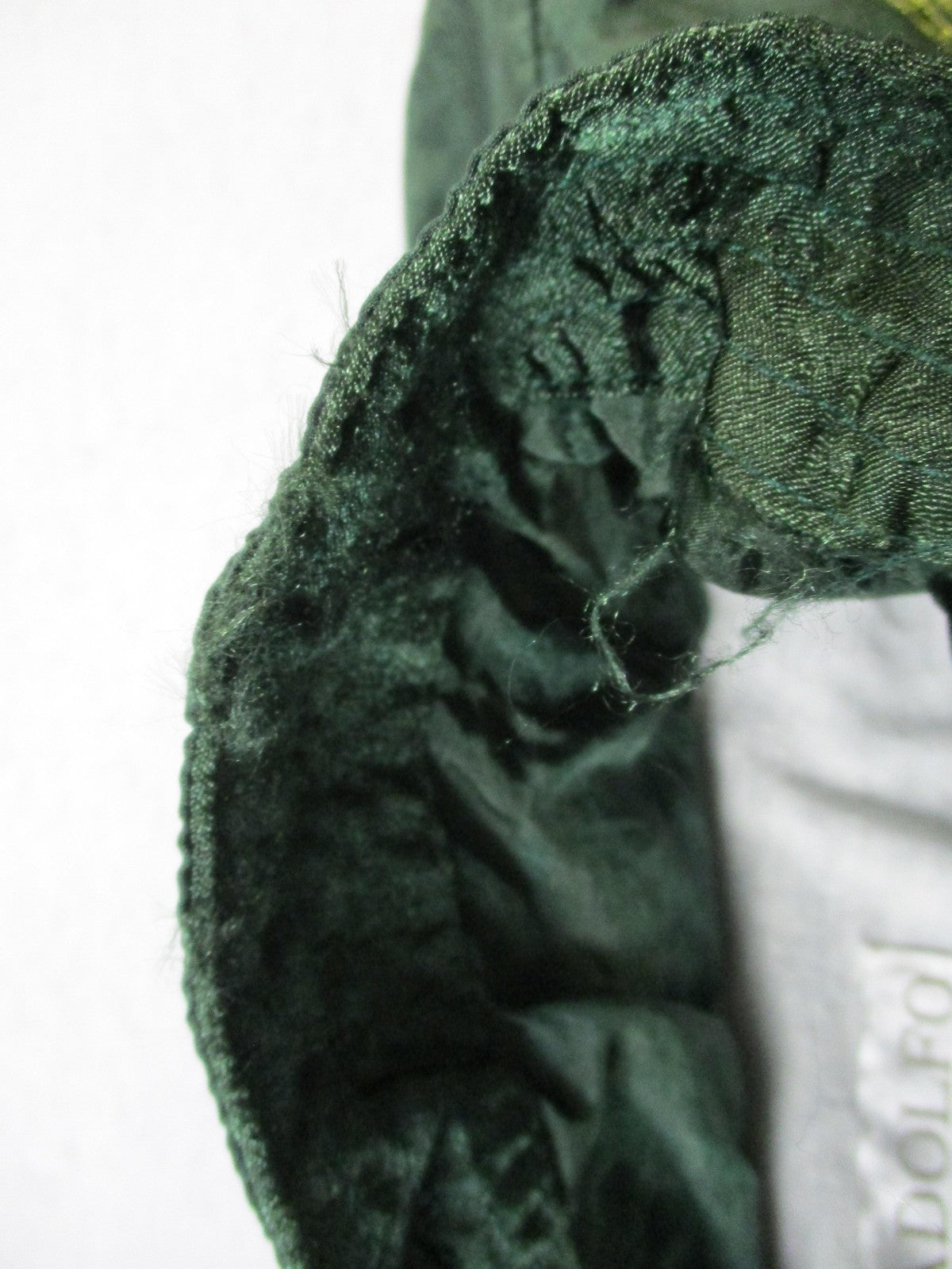 Vintage Adolfo Sport Tracksuit Womens L Green Paisley Nylon Warm Up Set 16508