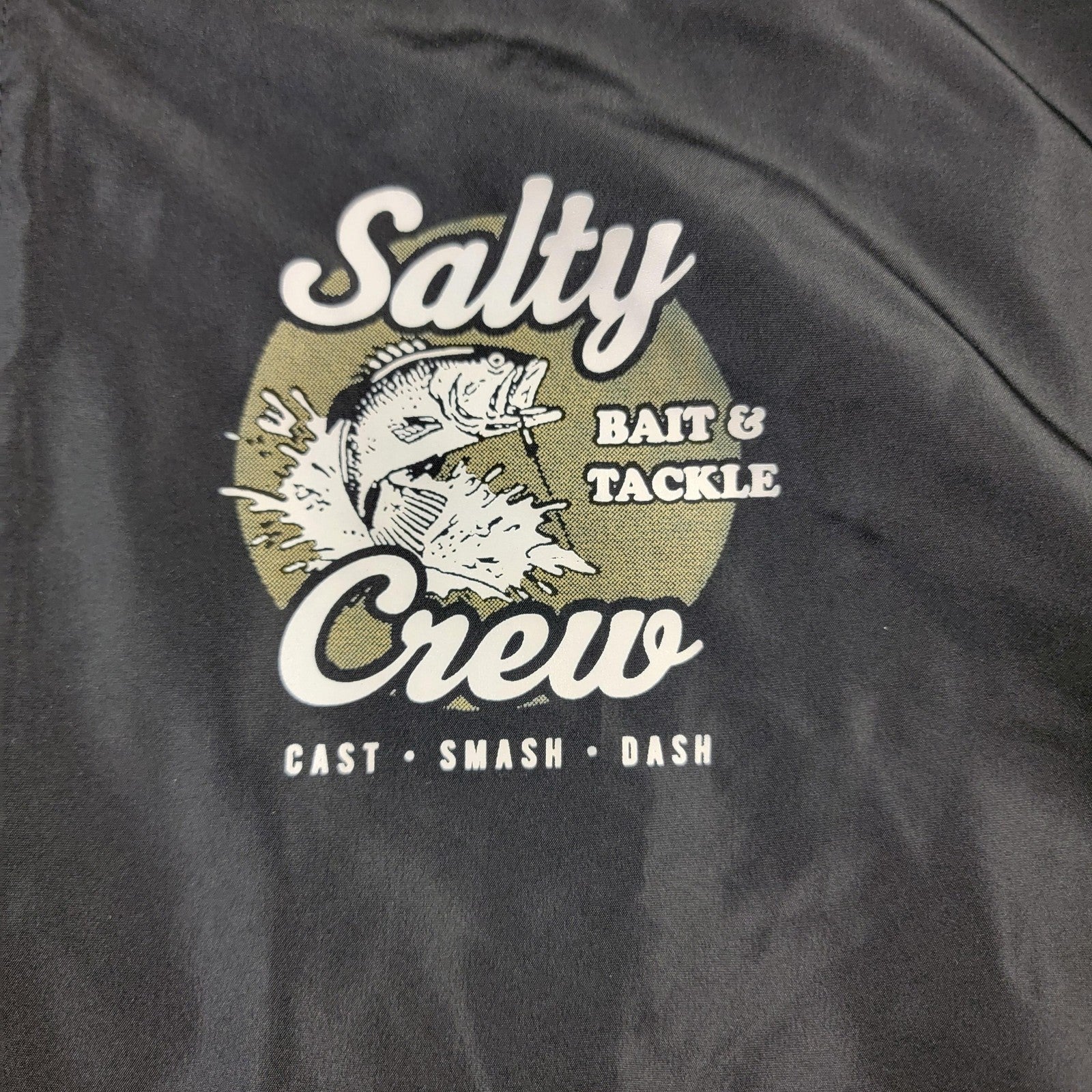 2 Pack Bundle Salty Crew Jacket Mens XL Black Hooded Windbreakers