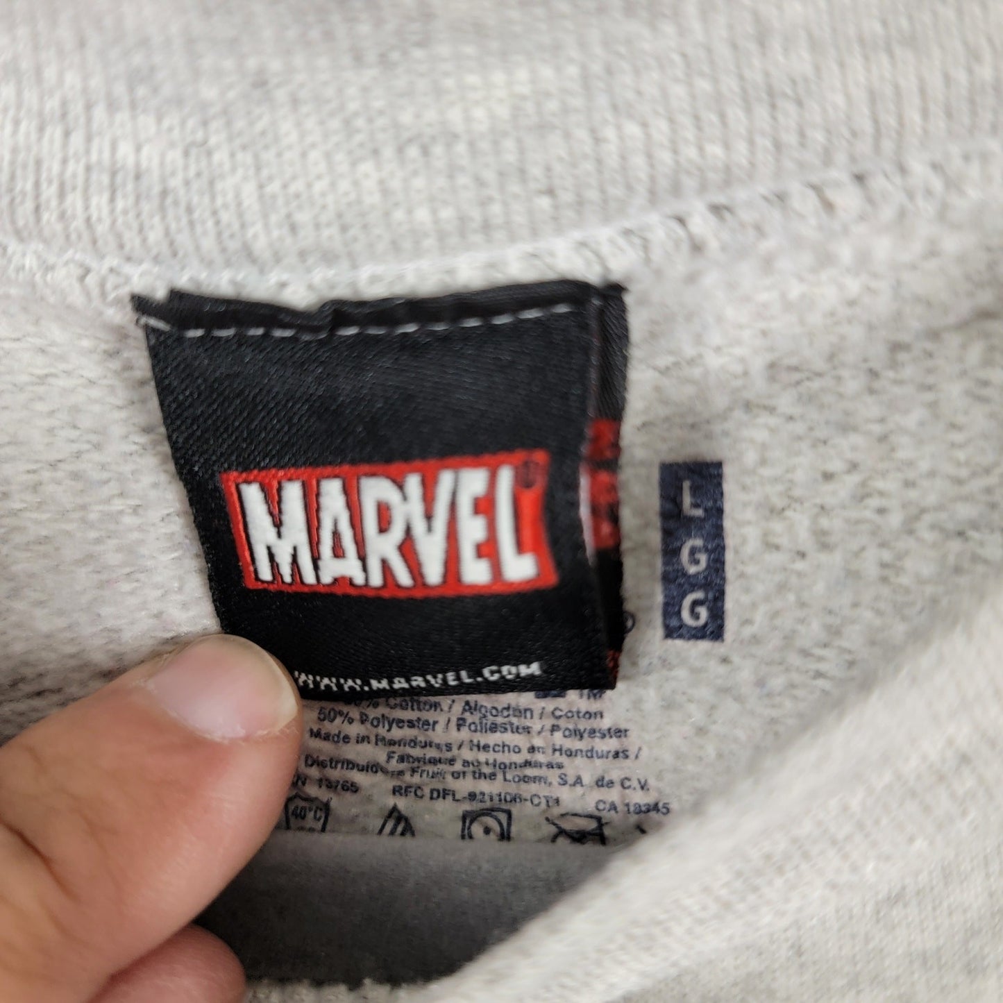 Y2K Marvel Comics 2000s Gray Long Sleeve Crewneck Sz L
