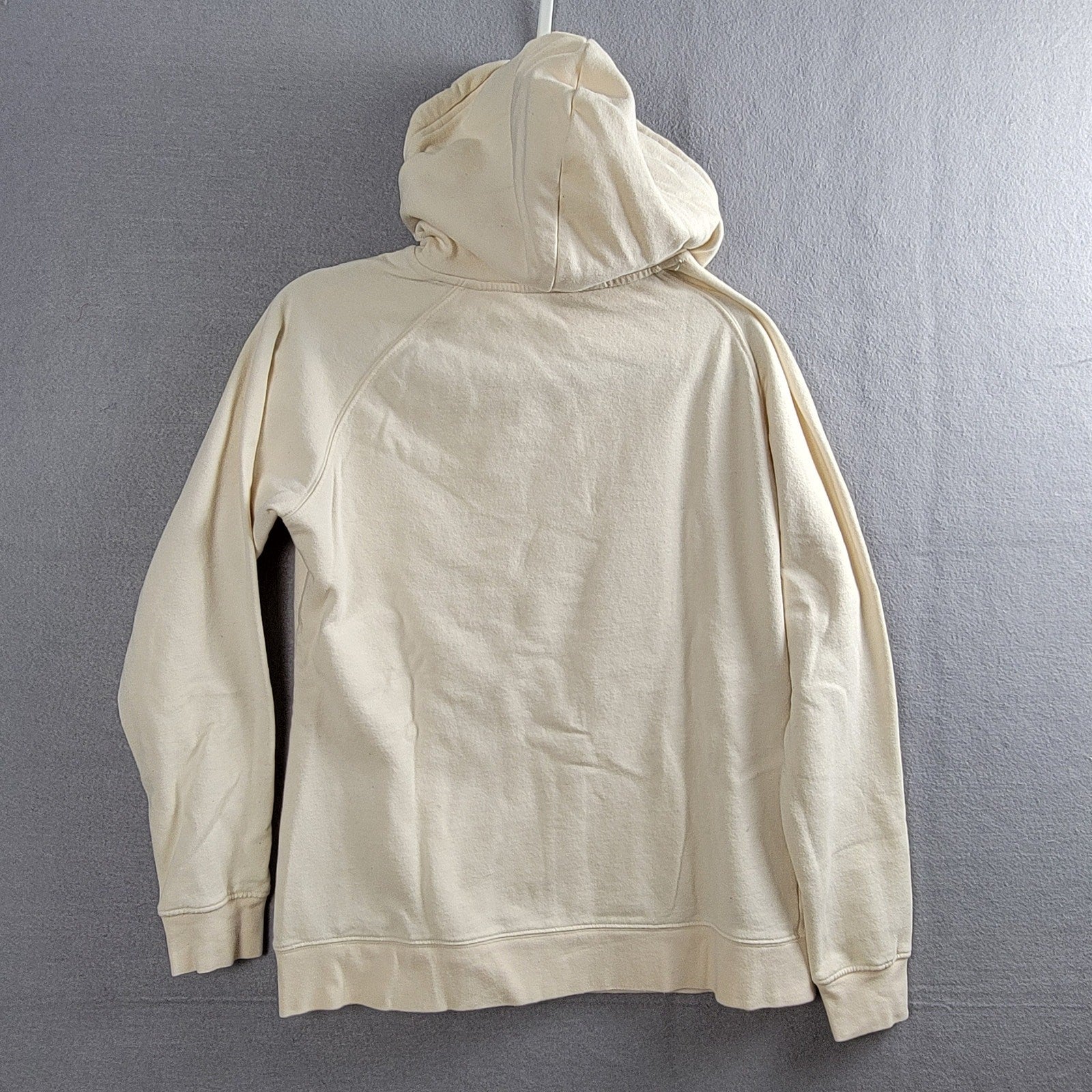 The North Face Womens Pullover Hoodie Sz L White/Gold