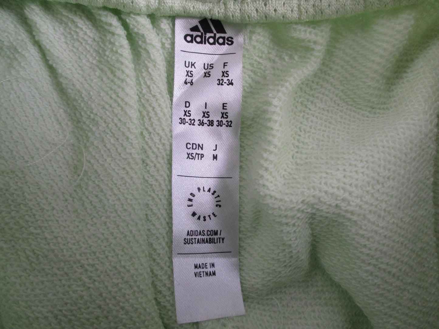 Adidas Hoop York City Sweat Shorts Womens XS Green Basketball New HB0690